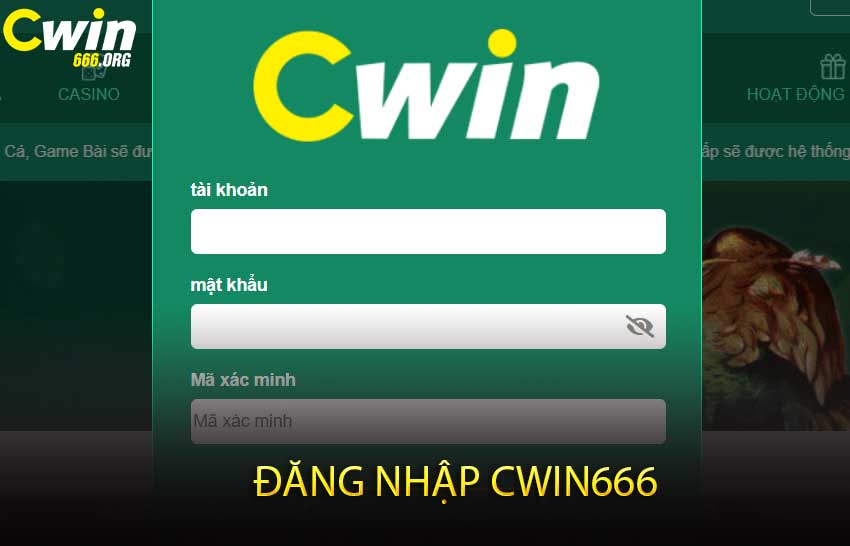 đăng nhập cwin666